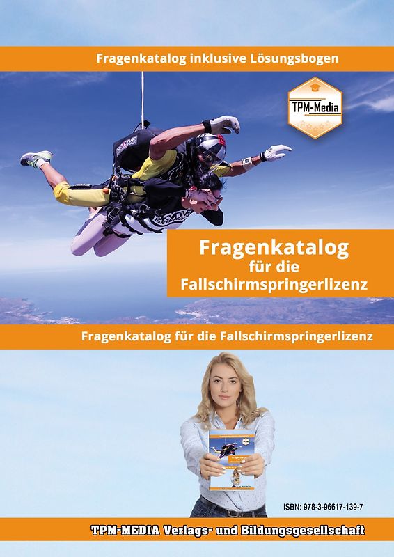 Fallschirmspringer - Lizenz Fragenkatalog mit Lösungsbogen (Buch-/Printversion) mit über 1000 Prüfungsfragen