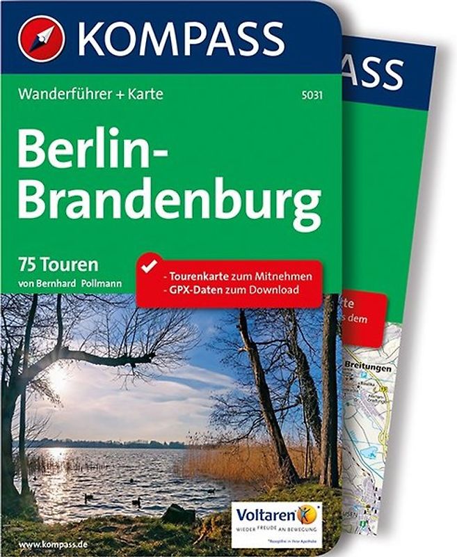 KOMPASS Wanderführer Berlin-Brandenburg, 75 Touren