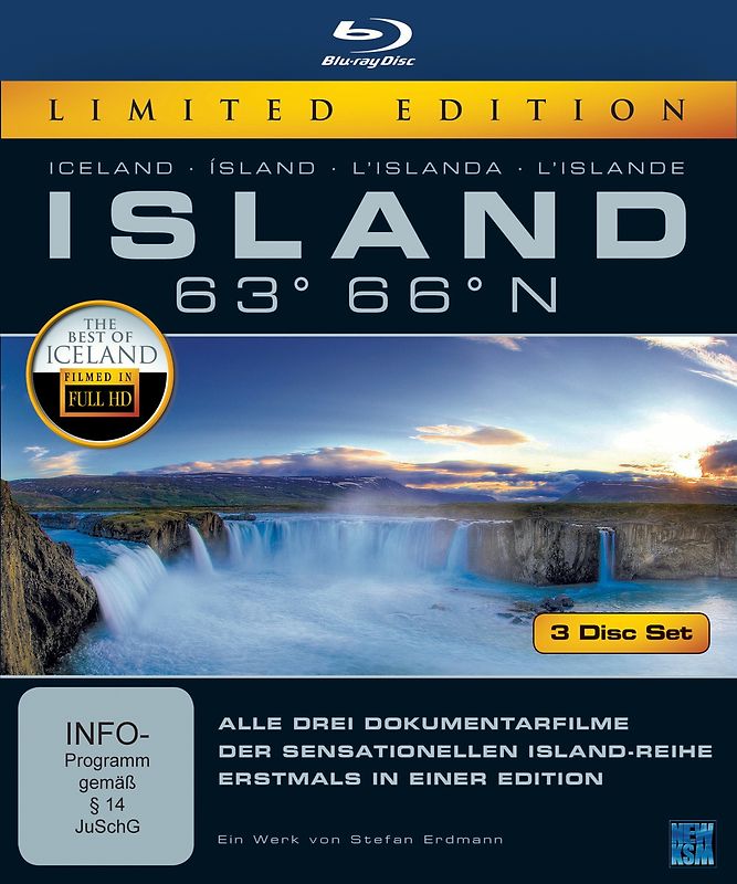 Island 63° 66° N - Eine phantastische Reise durch ein phantastisches Land  [Limited Edition] Blu-ray Disc