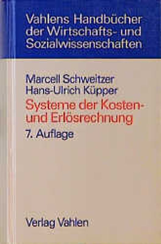 Systeme der Kosten- und Erlösrechnung