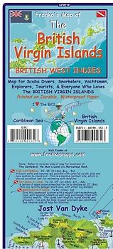 British Virgin Islands Dive Map and Fishcard