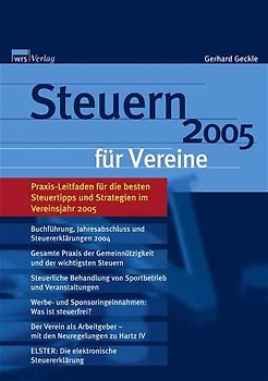 Steuern 2005 für Vereine