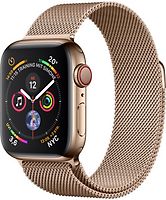 Apple Watch Series 4 40mm caja de acero inoxidable en oro y pulsera Milanese Loop en el mismo tono [Wifi + Cellular]
