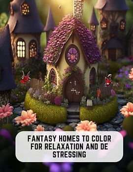 Fantasy Homes to Color for Relaxation and De Stressing: Discover More Fantasy Fairy Homes To Color