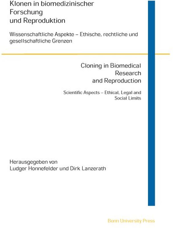 Klonen in biomedizinischer Forschung und Reproduktion /Cloning in Biomedical Research and Reproduction