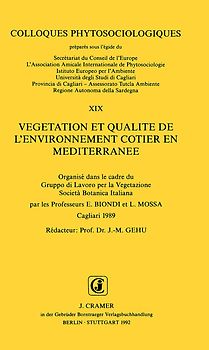 Vegetation et Qualite de l'environnement côtier en mediterranee. Cagliari 1989