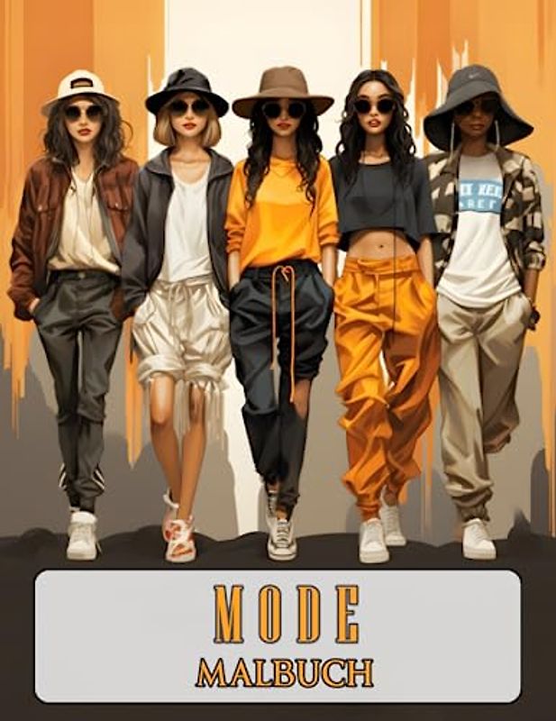 Mode Malbuch: 50 wunderschöne und stilvolle Outfits, kleid zum Entspannen für Erwachsene und Jugendliche. Erschaffe eine entspannte Atmosphäre mit modernen Kleidern und modischen Accessoires.