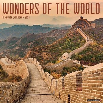 Wonders of the World 2026 12 X 12 Wall Calendar