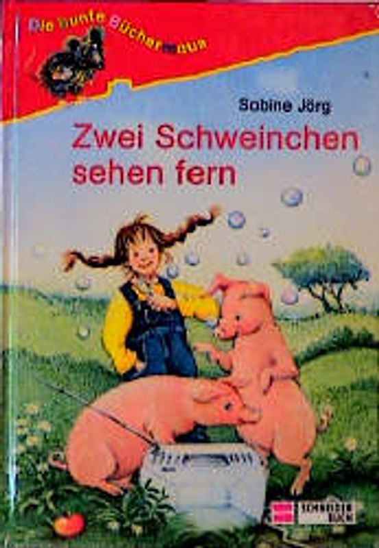 Zwei Schweinchen sehen fern
