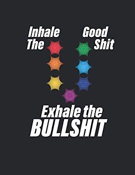 Achtsamkeitstagebuch: Notiere und plane deine täglichen Meditationen ♦ Sammle und fokussiere deine Gedanken ♦ Finde innere Ruhe und Gelassenheit ♦ A4+ Format ♦ Motiv: Exhale the bullshit 4