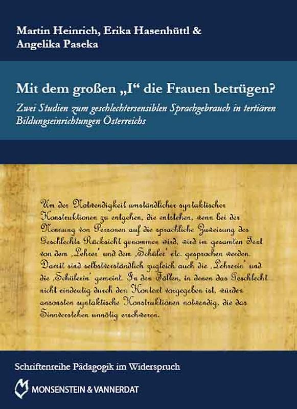 Mit dem großen "I" die Frauen betrügen?