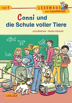 LESEMAUS zum Lesenlernen Stufe 1: VE 5 Conni und die Schule voller Tiere