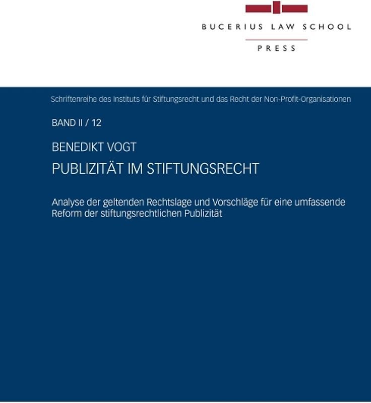 Publizität im Stiftungsrecht