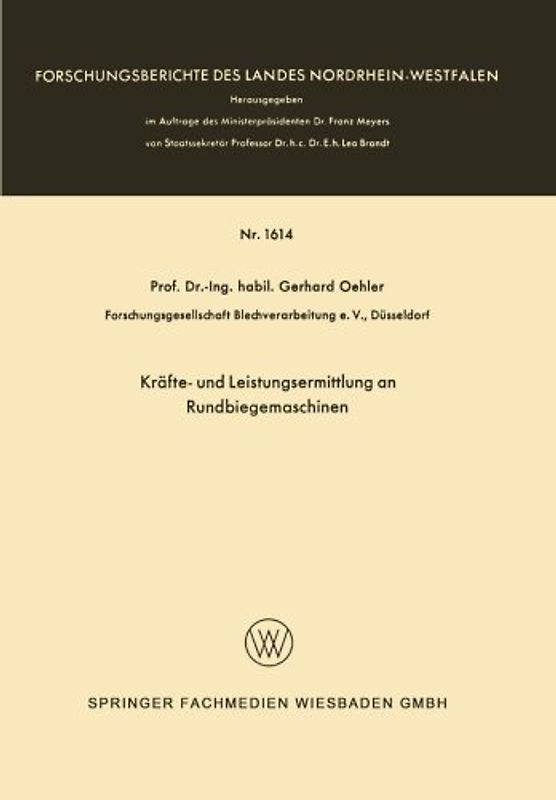 Kräfte- und Leistungsermittlung an Rundbiegemaschinen