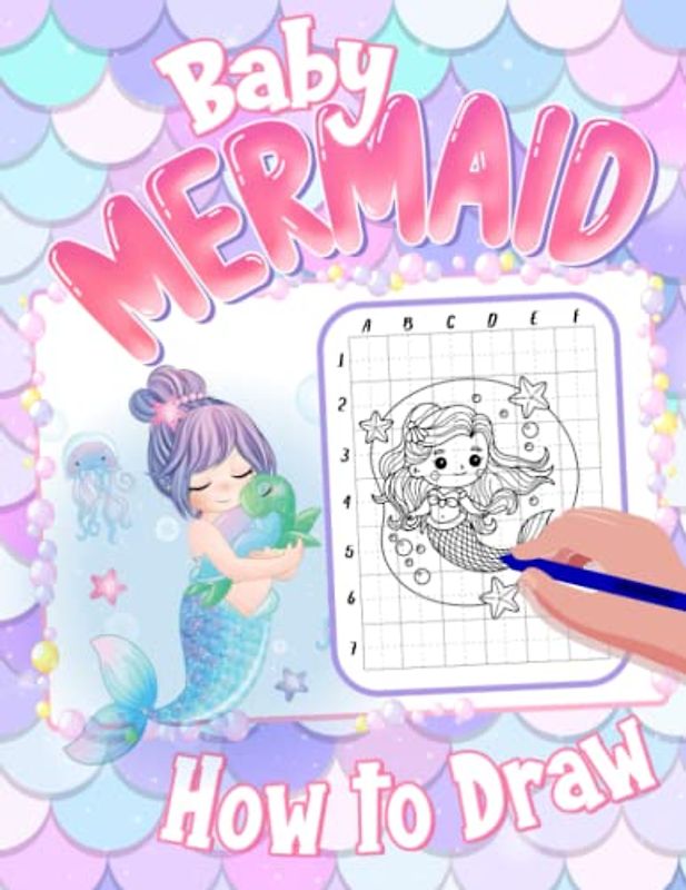 How To Draw Baby Mermaid: Fantasy Drawing Book With 25 Easy And Simple Pictures To Learn To Draw | Relaxation Gifts | Birthday Gifts | Stress Relief Gifts
