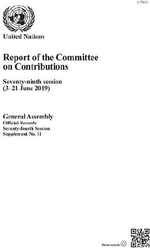 Report of the Committee on Contributions