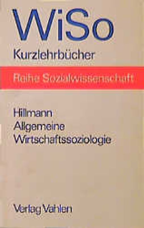 Allgemeine Wirtschaftssoziologie