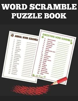 Word Scramble Puzzle Book: Large Print Brain Teasers With 1400+ Words (Word Games For Adults)