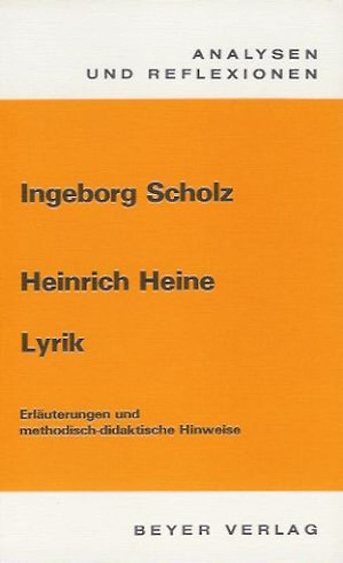 Heine,Heinrich - Lyrik