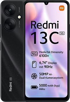 Xiaomi Redmi 13C 5G Dual SIM 128 Go 4 Go RAM noir