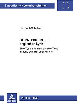 Die Hypotaxe in der englischen Lyrik