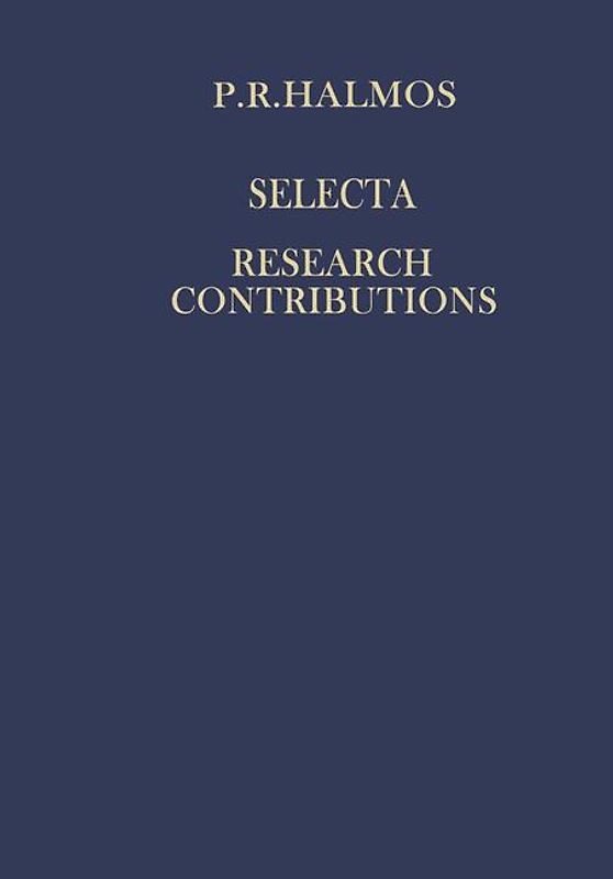 Selecta I - Research Contributions