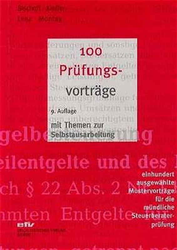 100 Prüfungsvorträge