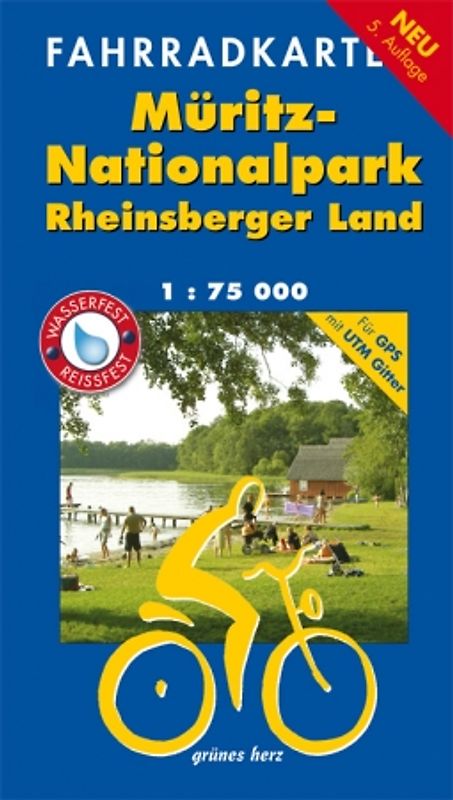 Fahrradkarte Müritz-Nationalpark, Rheinsberger Land