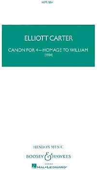 Canon for 4 - Homage to William