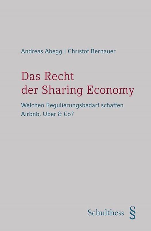 Das Recht der Sharing Economy