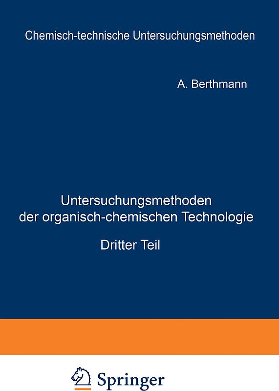 Untersuchungsmethoden der organisch-chemischen Technologie