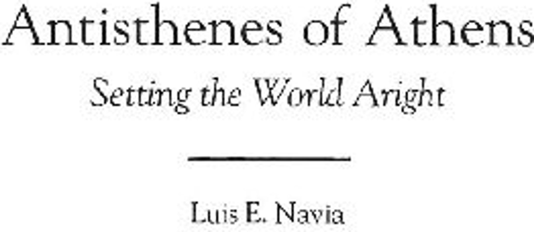 Antisthenes of Athens