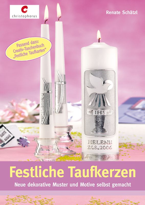 Festliche Taufkerzen
