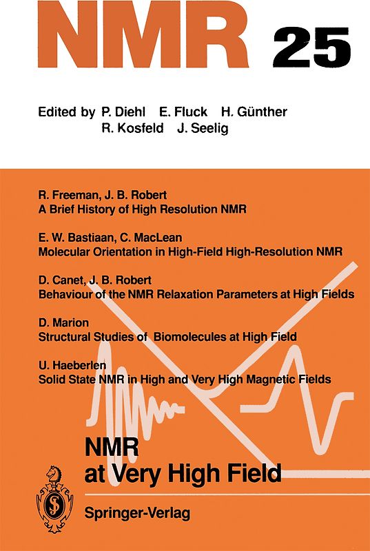 NMR at Very High Field