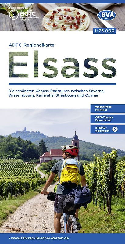 BVA ADFC Regionalkarte Elsass 1:75.000