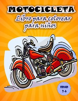 Libro para colorear de motos para niños