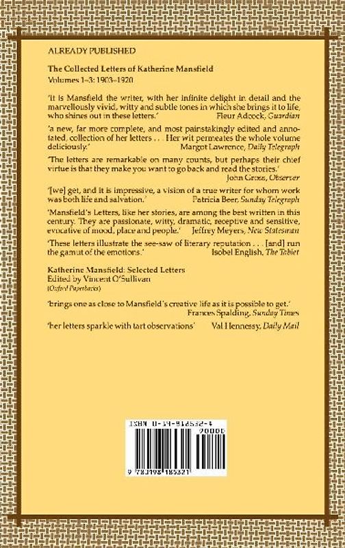 The Collected Letters of Katherine Mansfield