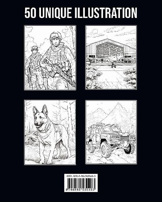 Livre de Coloriage Militaire