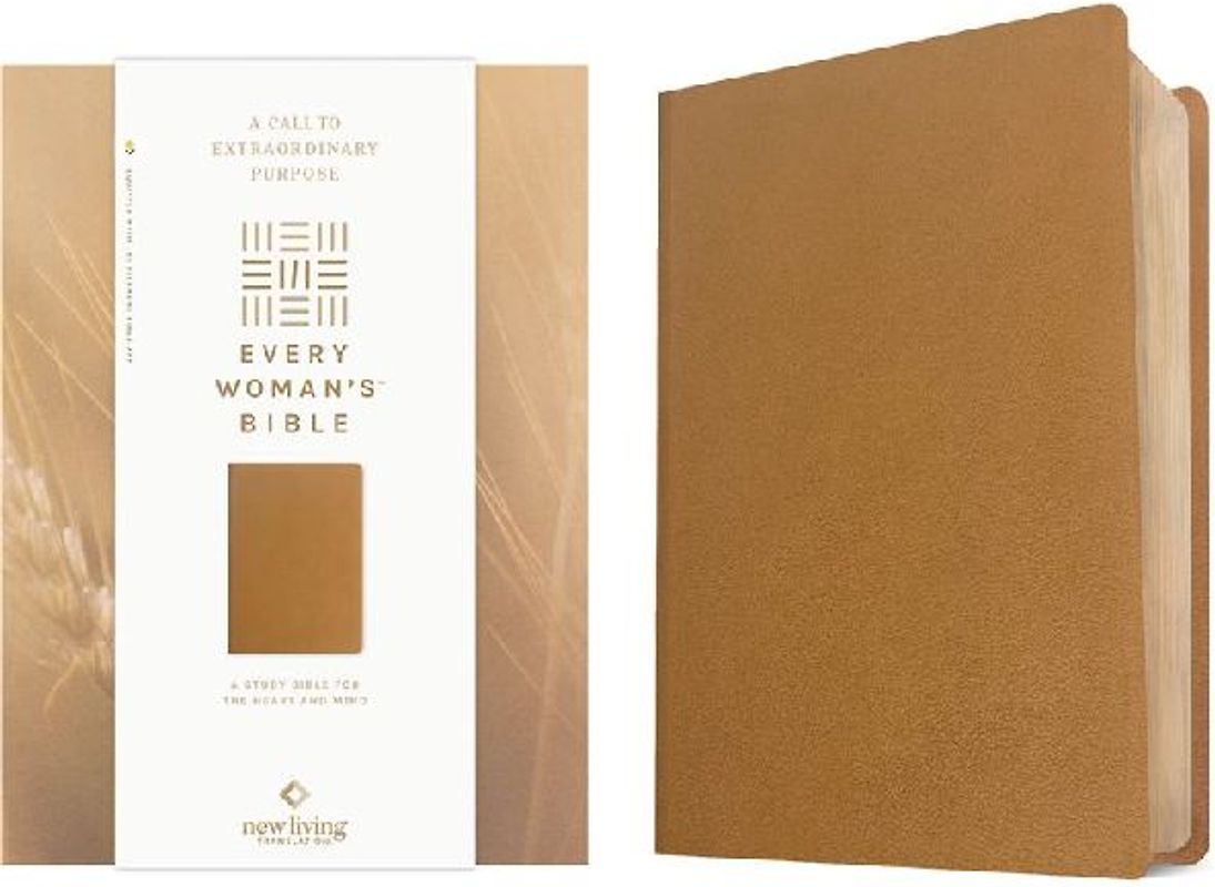 NLT Every Woman's Bible, Filament Enabled (Genuine Leather, Camel, Red Letter)