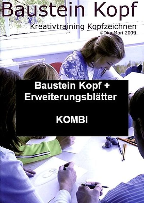 Baustein Kopf + Baustein Kopf Erweiterungsblätter - KOMBI