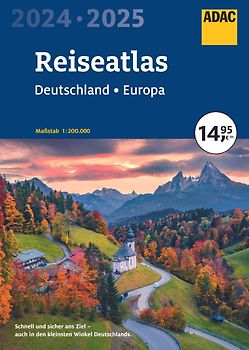 ADAC Reiseatlas 2024/2025 Deutschland 1:200.000, Europa 1:4,5 Mio.