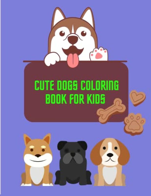Cute dogs coloring book