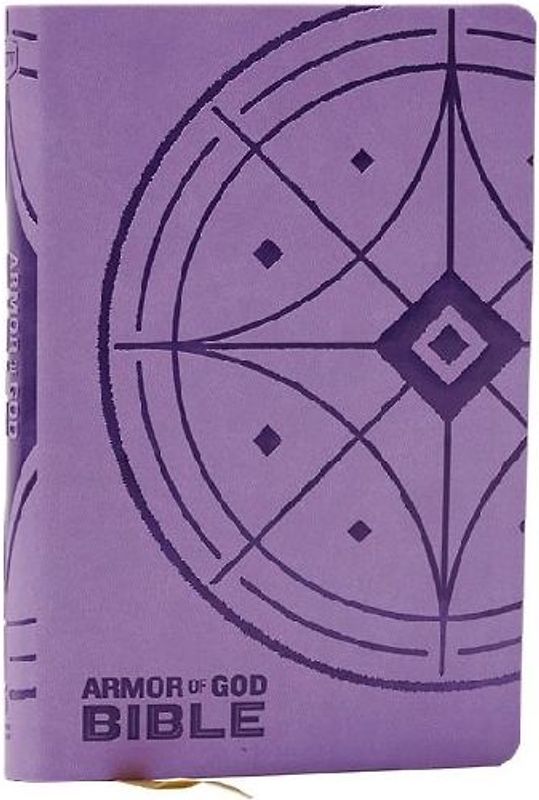 NKJV Armor of God Bible, Purple Leathersoft (Children's Bible, Red Letter, Comfort Print, Holy Bible): New King James Version