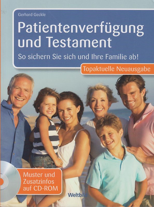 Patientenverfügung und Testament - Gerhard Geckle [Taschenbuch, Weltbild, inkl. CD-Rom]