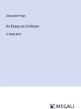 An Essay on Criticism