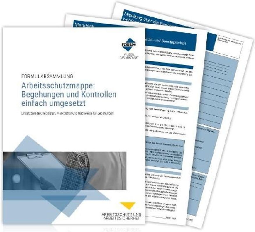 Arbeitsschutzmappe: Begehungen und Kontrollen einfach umgesetzt