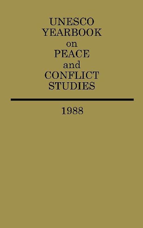 UNESCO Yearbook on Peace and Conflict Studies 1988