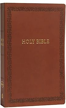 NKJV, Holy Bible, Soft Touch Edition, Imitation Leather, Brown, Comfort Print