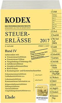KODEX Steuer-Erlässe 2017, Band IV