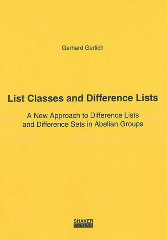 List Classes and Difference Lists